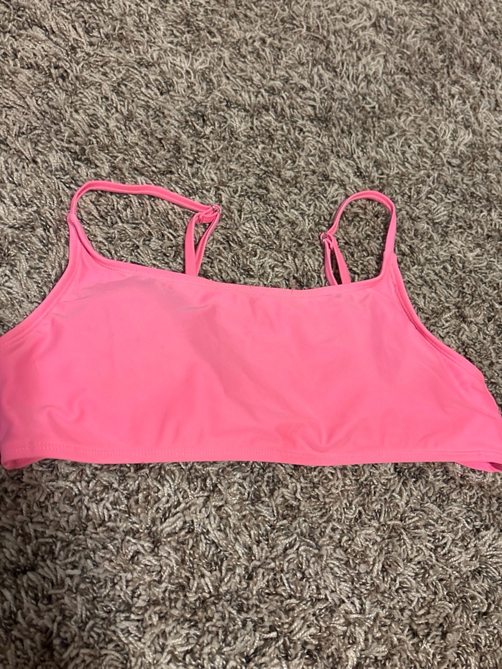Neon Pink Swim Bralette Top